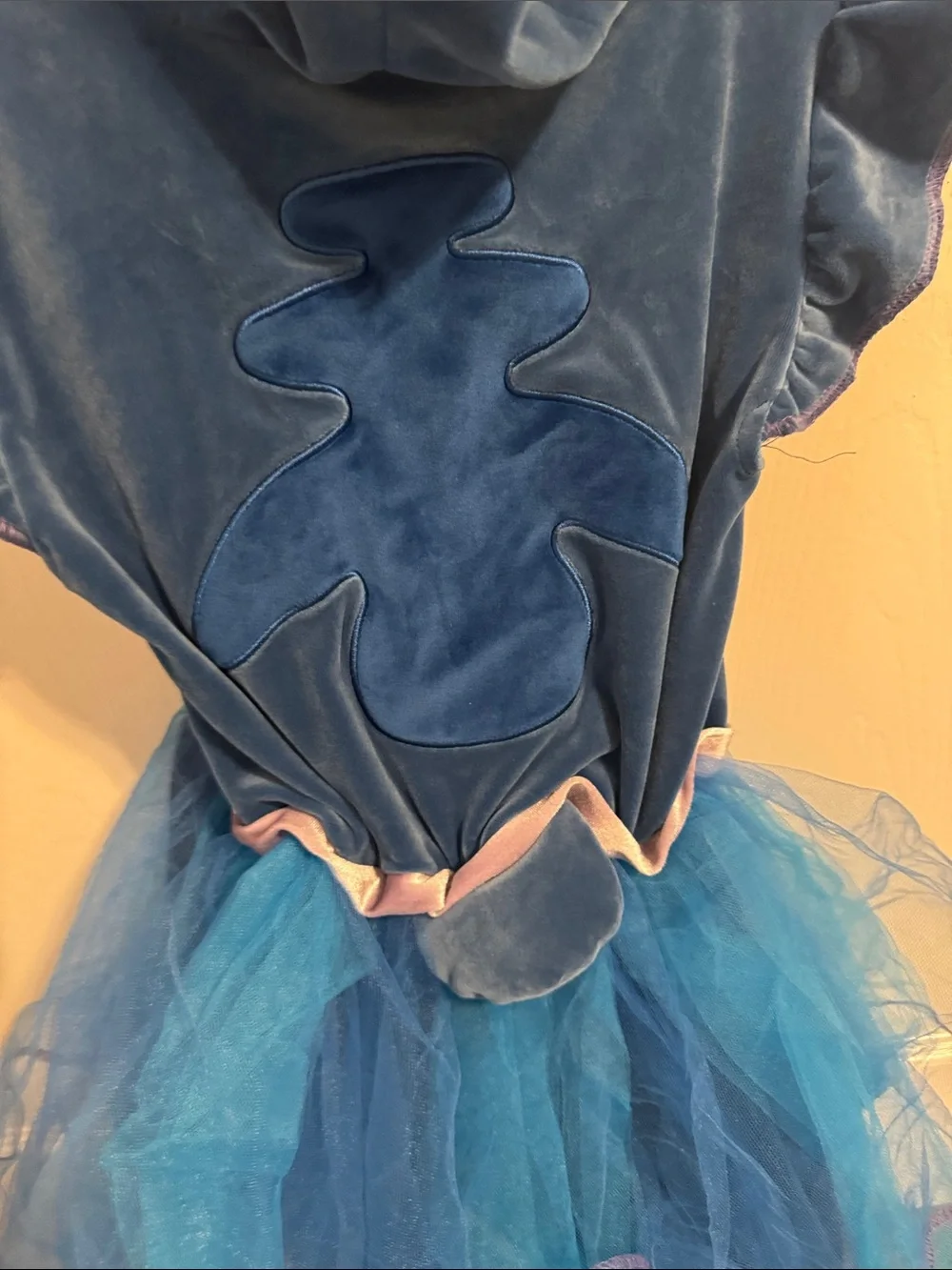 Disney Blue Stitch-Inspired Tulle Dress Costume with Hood - Picture 3 of 5